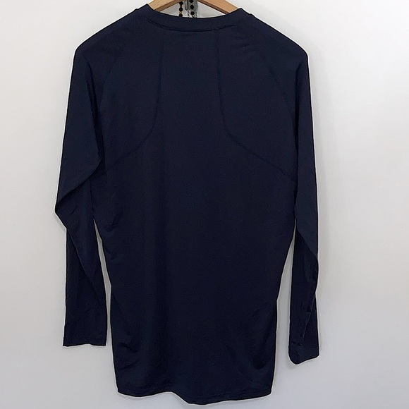 Men's  Athlio Navy Long Sleeve Shirt Sz Medium - Picture 2 of 5